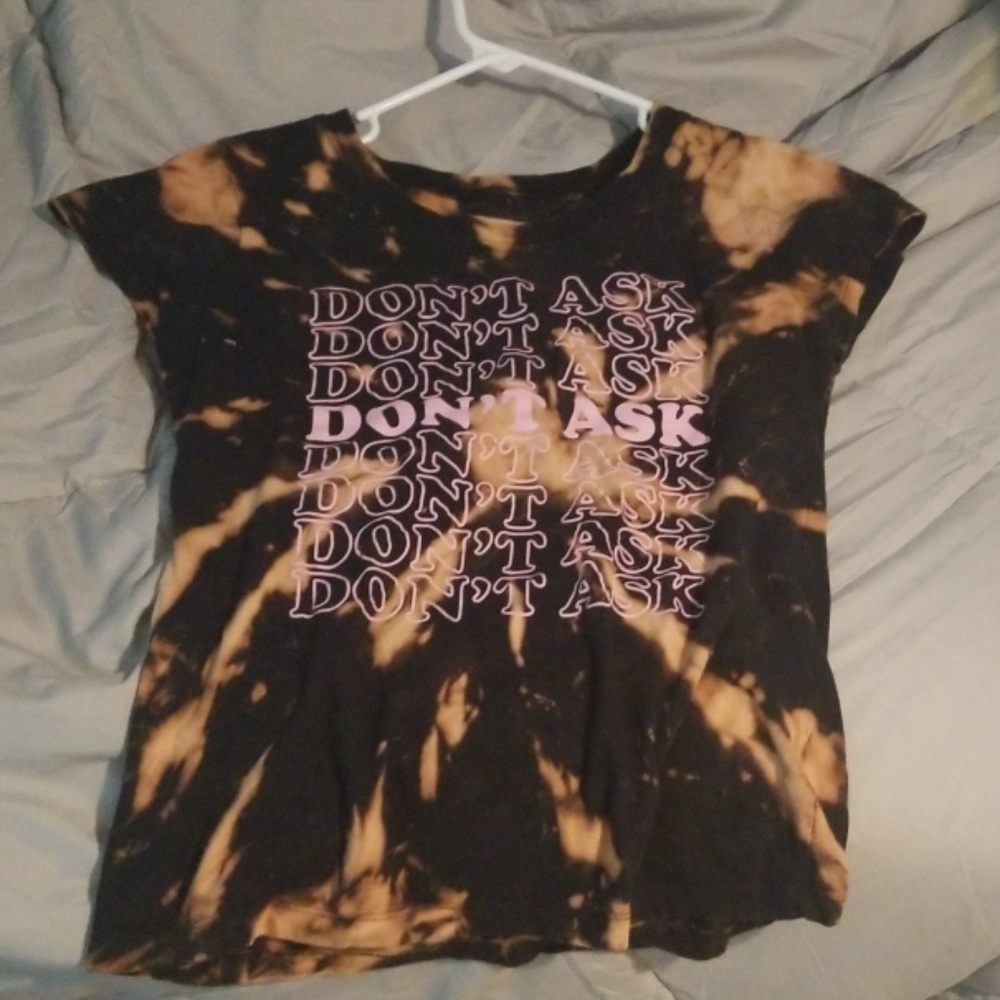 DIY'd bleached shirt